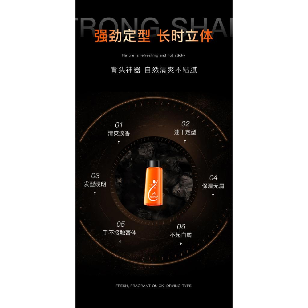 現貨 快速完成造型 男士定型啫喱梳 型男必備 油頭梳 持久定型 油頭膏 髮油 髮蠟 男士定型啫喱梳 歐美美型 西裝頭-細節圖8