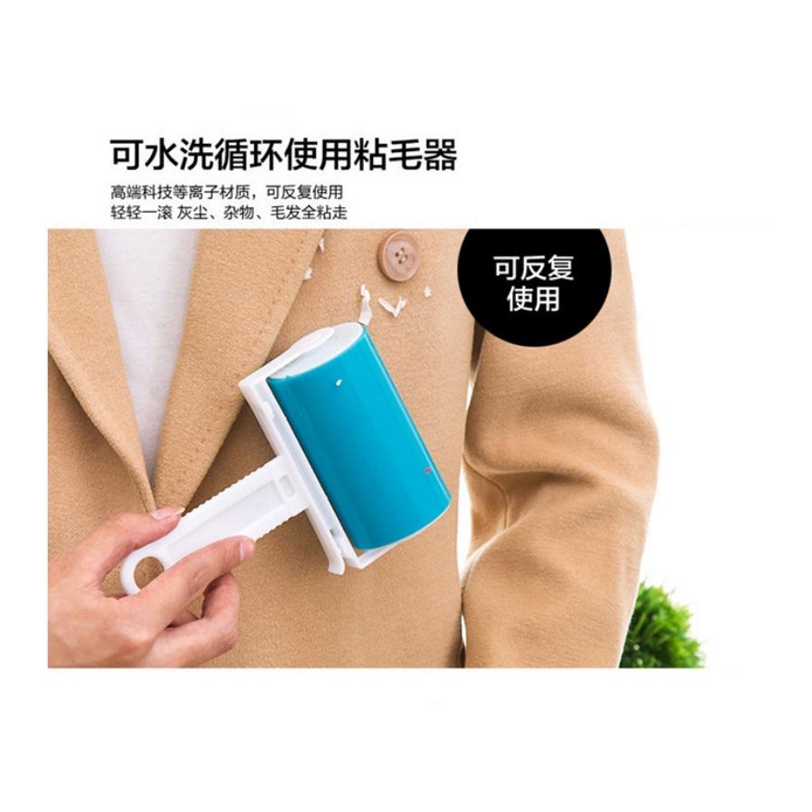 可水洗重複使用 外出隨身攜帶方便 可水洗滾筒黏毛器 便攜黏毛器 寵物毛髮清理 滾筒吸毛器 除塵刷 衣服沾毛刷 黏毛器-細節圖3