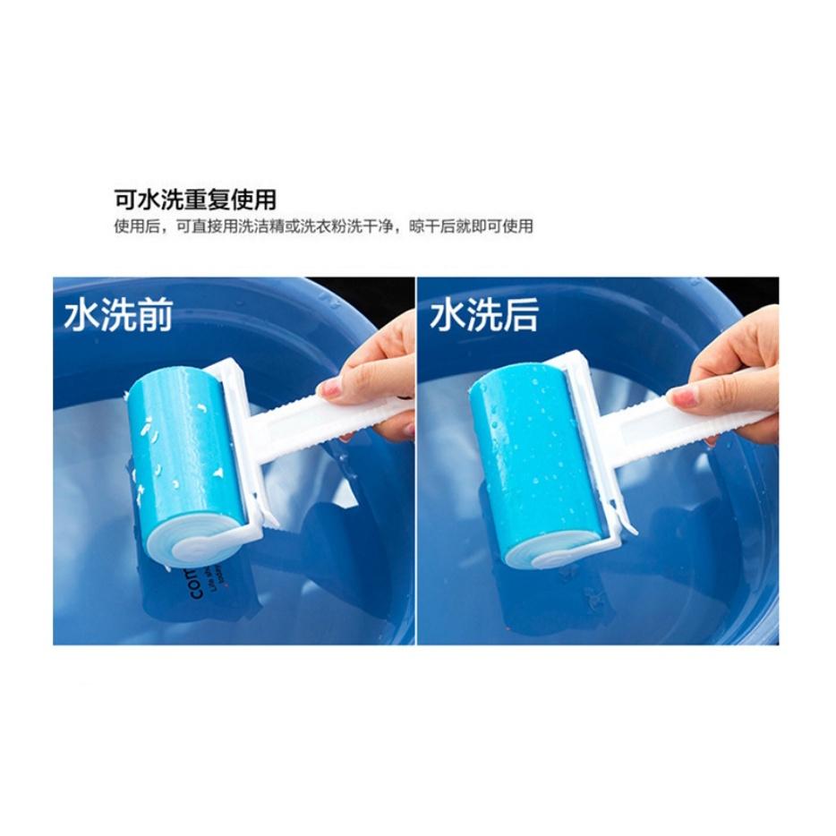 可水洗重複使用 外出隨身攜帶方便 可水洗滾筒黏毛器 便攜黏毛器 寵物毛髮清理 滾筒吸毛器 除塵刷 衣服沾毛刷 黏毛器-細節圖6