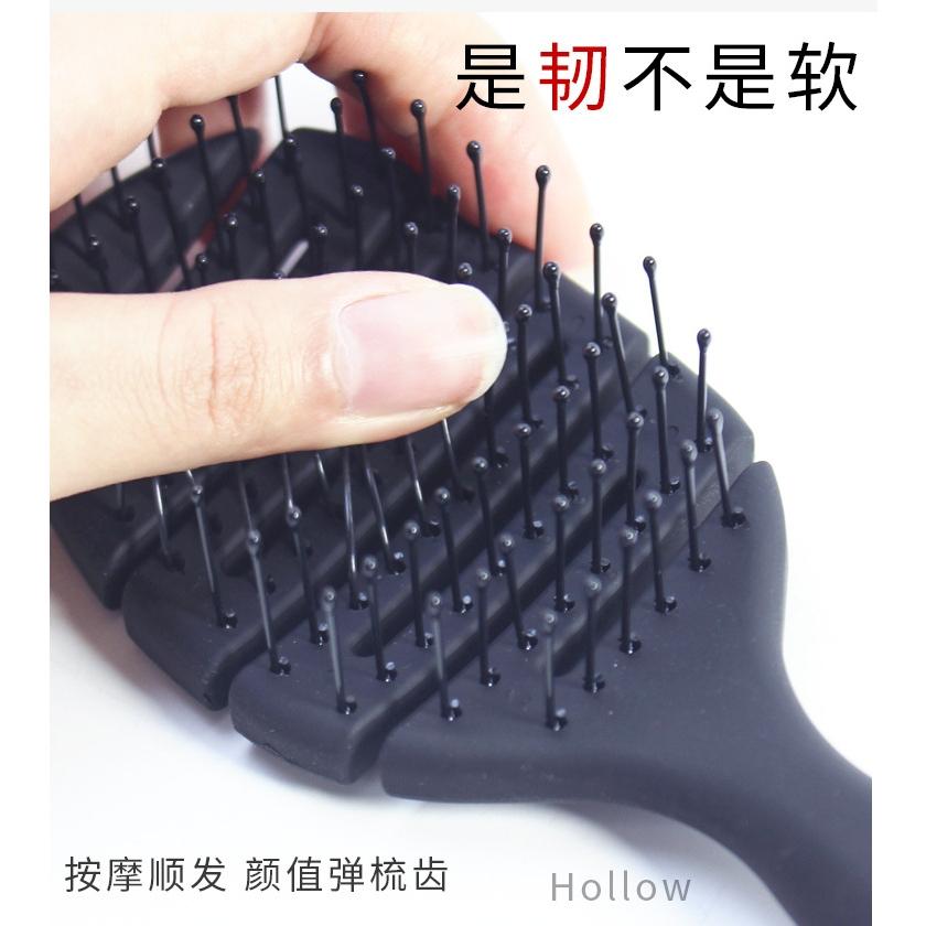 這是真的順髮梳  ABS镂空小梳子 ABS鏤空小梳子 按摩梳子 頭髮打結 燙髮打理梳子 梳子  順髮梳-細節圖6