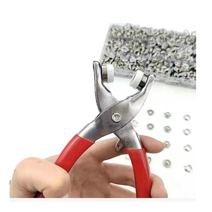 扣子DIY組 150套組 免縫不銹鋼五爪扣 五爪扣安裝工具 不銹鋼暗扣 嬰兒寶寶服鈕扣修復 免縫隱形包屁衣鈕扣 防走光-細節圖2