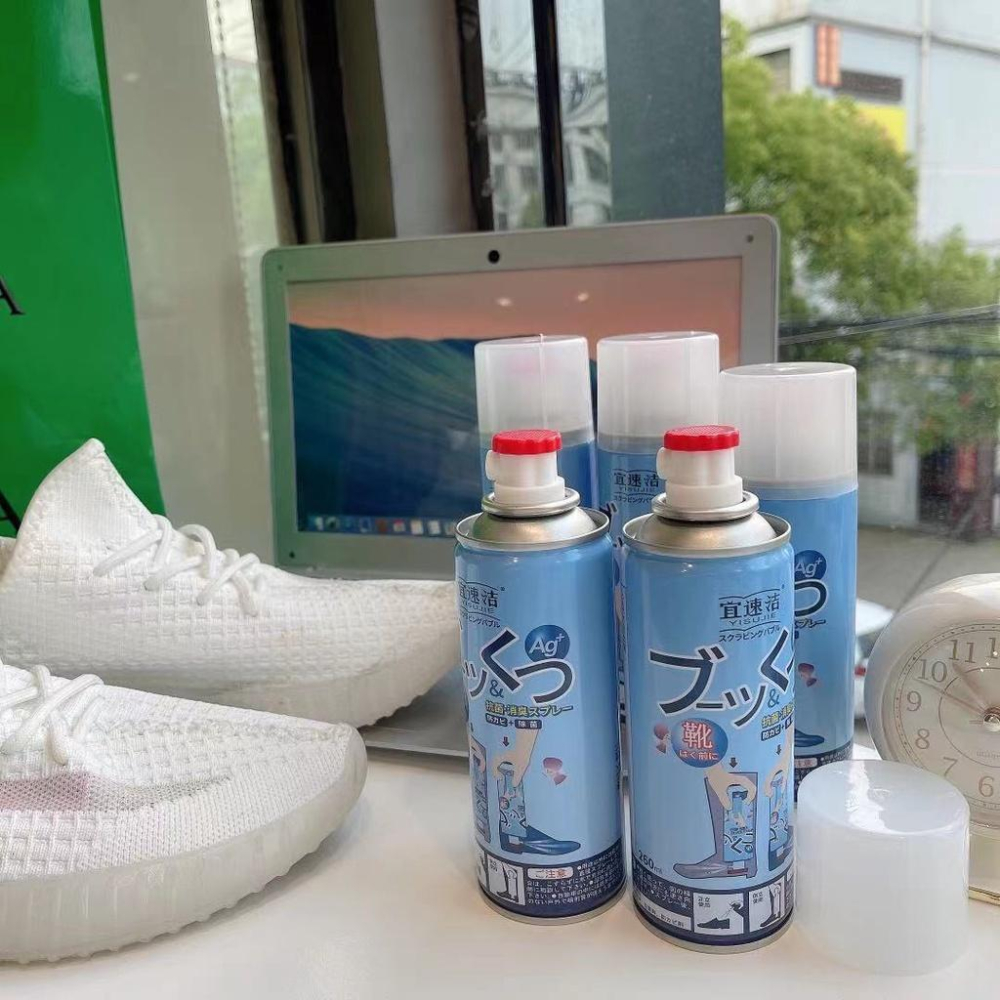 鞋子不再臭烘烘 日本宜速潔 鞋子除臭喷雾 銀離子除臭噴霧 鞋襪消臭劑 除腳臭 鞋子臭 鞋襪除臭噴雾 除臭噴雾-細節圖2