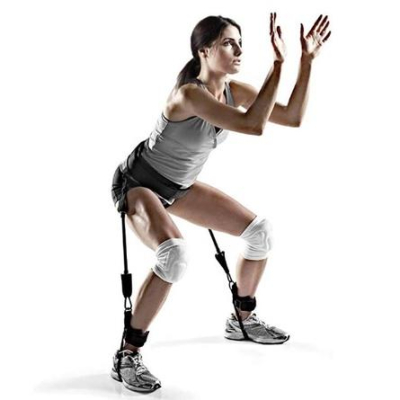 在家深蹲練起來 垂直深蹲阻力帶 垂直跳高訓練器 彈跳訓練器 健身拉力繩 彈力繩套裝 籃球彈跳訓練帶 拉力帶 訓練帶