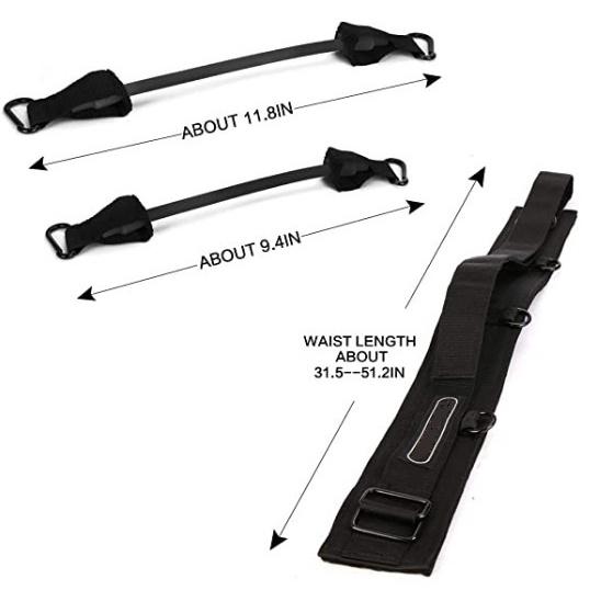 在家深蹲練起來 垂直深蹲阻力帶 垂直跳高訓練器 彈跳訓練器 健身拉力繩 彈力繩套裝 籃球彈跳訓練帶 拉力帶 訓練帶-細節圖5