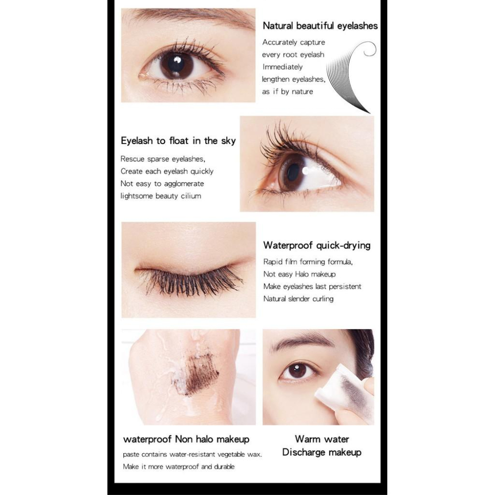 現貨 下單再送眼線筆 QIC魔力豐盈睫毛膏 4D真絲纖維睫毛膏 濃密睫毛膏 4D睫毛膏 防水睫毛膏 濃密捲翹纖長不暈染-細節圖6