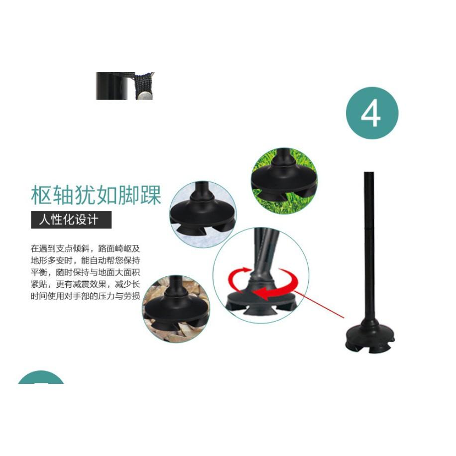 第二代來了 內建警報器 帶扶手 起身助力不倒翁拐杖 不倒翁折疊杖 LED燈 長輩 四段高度可調 拐杖 老人手杖-細節圖7