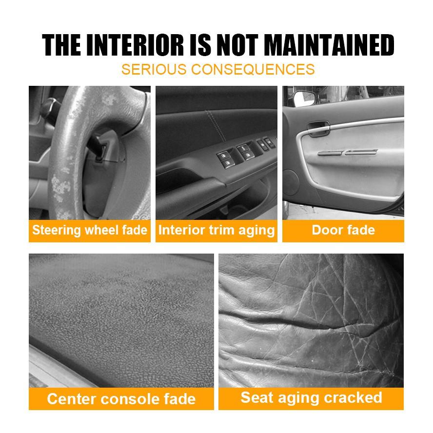 多功能皮革蠟  真皮鍍膜 皮革鍍膜膏 內飾翻新蠟 皮椅蠟 內飾鍍膜膏 養護蠟 儀錶板保養 皮革上光 儀錶板蠟 汽車飾條修-細節圖3