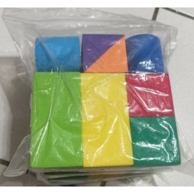 （二手）資優數學 形狀積木 軟質積木 3包27件-細節圖3