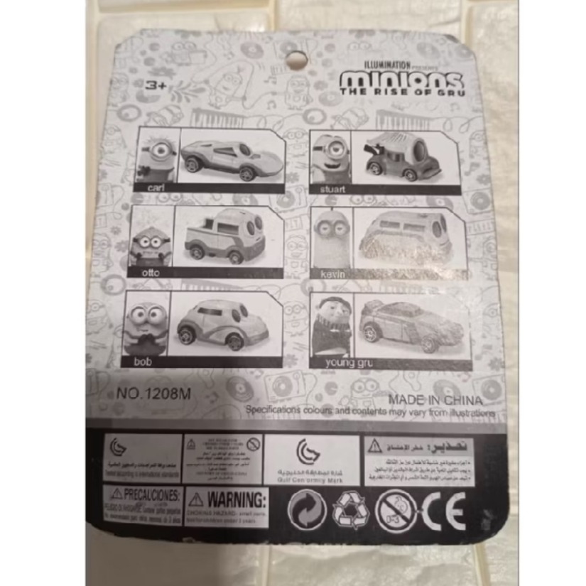 （全新）神偷奶爸 小小兵  迴力車 玩具車-細節圖2