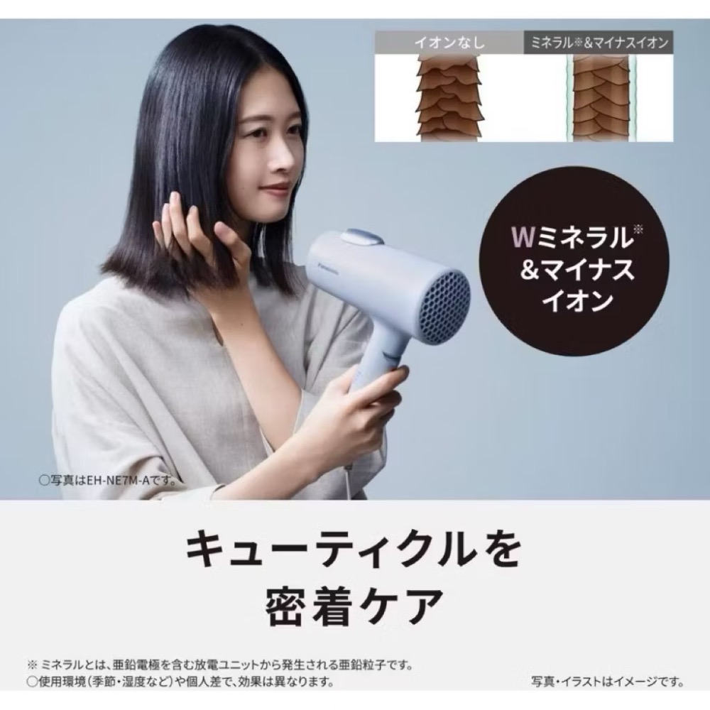 現貨 全新Panasonic 國際牌ionity奈米水離子大風量吹風機EH-NE7M 礦物負離子-細節圖2