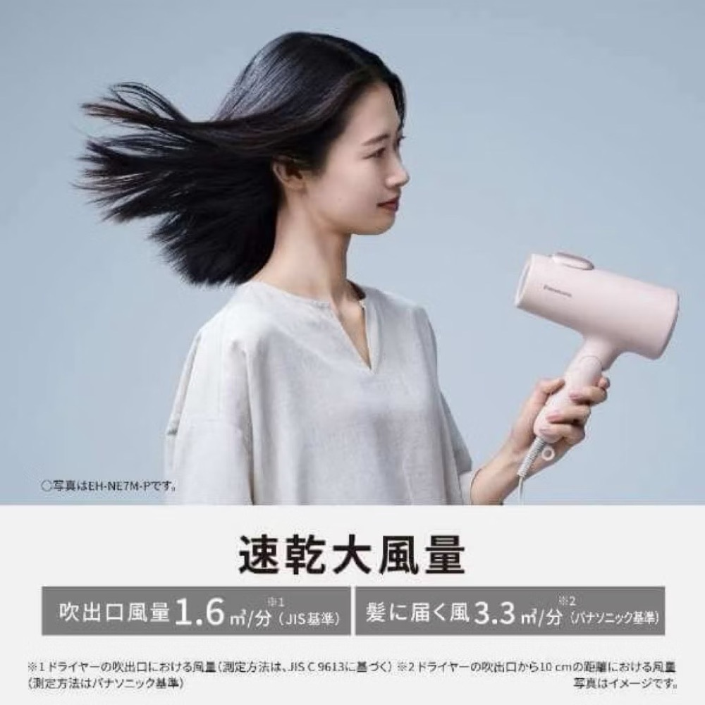 現貨 全新Panasonic 國際牌ionity奈米水離子大風量吹風機EH-NE7M 礦物負離子-細節圖3