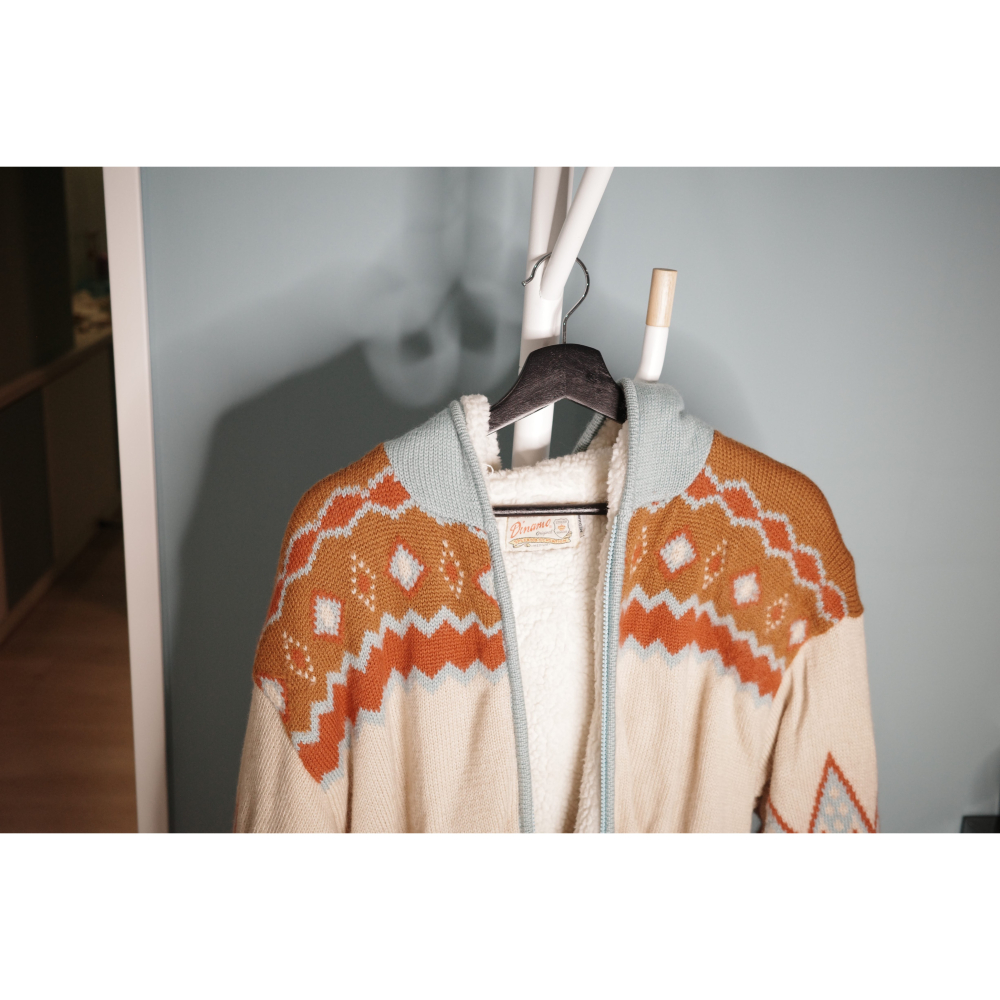 民族風 針織絨毛外套-細節圖2