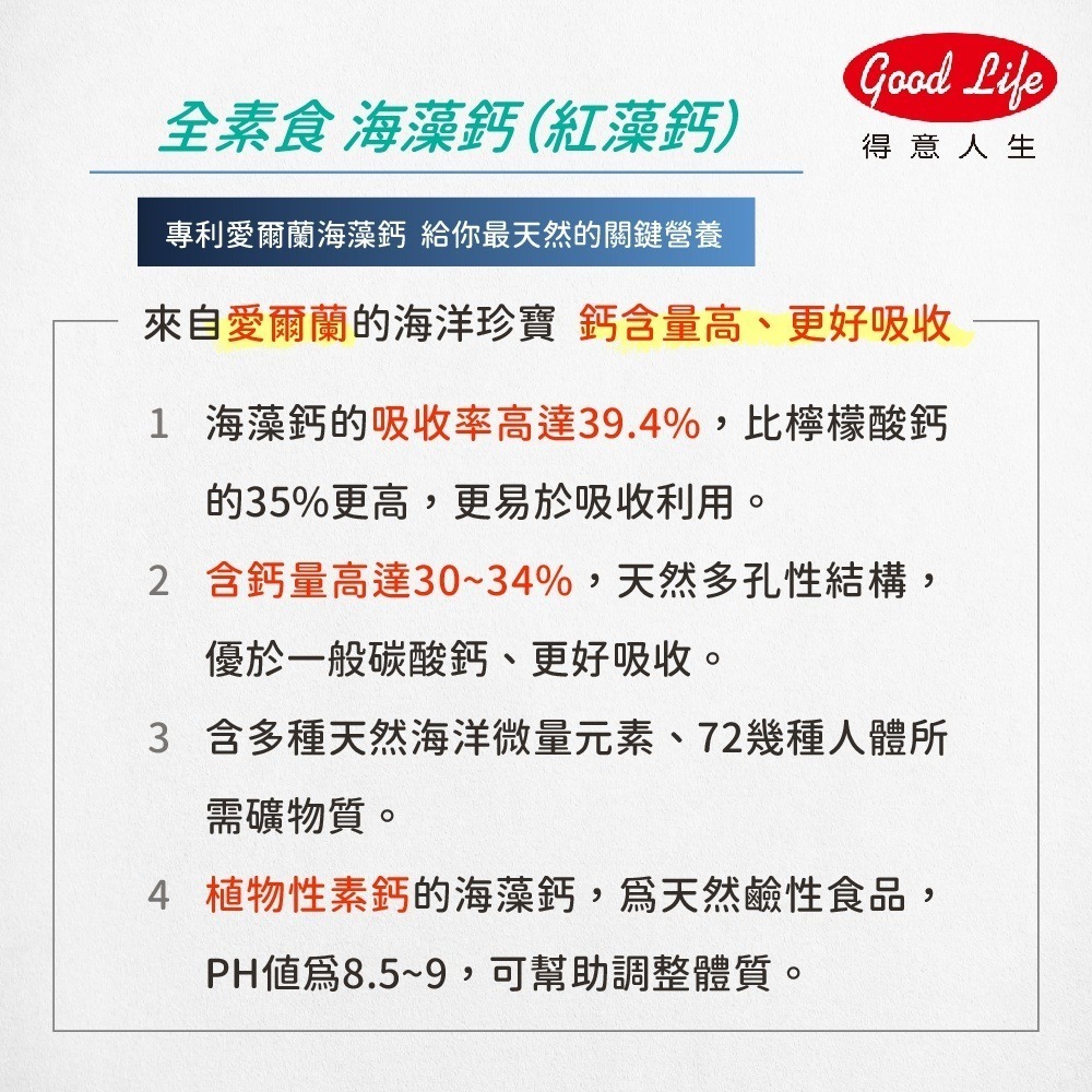 【得意人生】愛爾蘭專利海藻鈣+D3 (60錠)-細節圖5