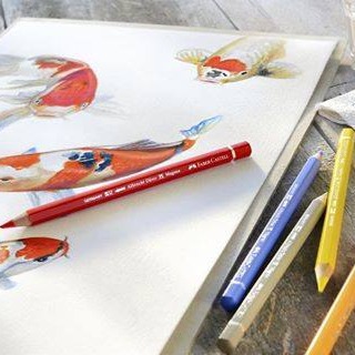 開學促銷~德國FABER-CASTELL輝柏 Artists 專家級 綠盒 水性色鉛筆-36色-細節圖3