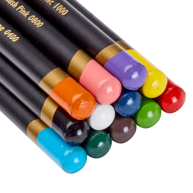 英國DERWENT德爾文 CHROMAFLOW 油性色鉛筆鐵盒組-12色-細節圖4