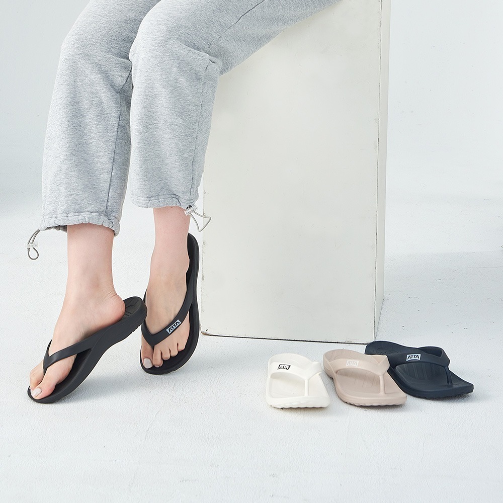 【ATTA】足底均壓★足弓簡約夾腳拖鞋-細節圖3