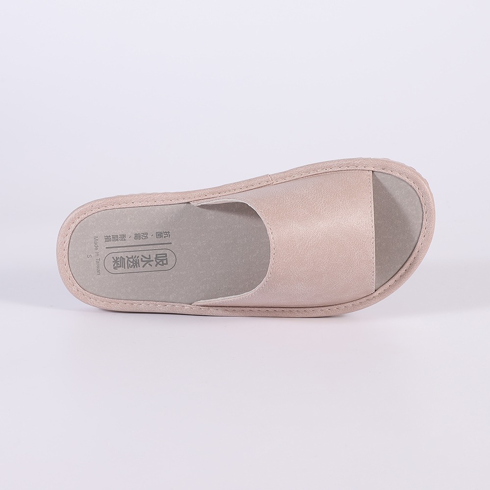 【維諾妮卡】瞬吸透氣★文青風格吸水皮料室內拖鞋(3色) 台灣製 抗菌防霉 快乾舒適 親膚皮料-細節圖9