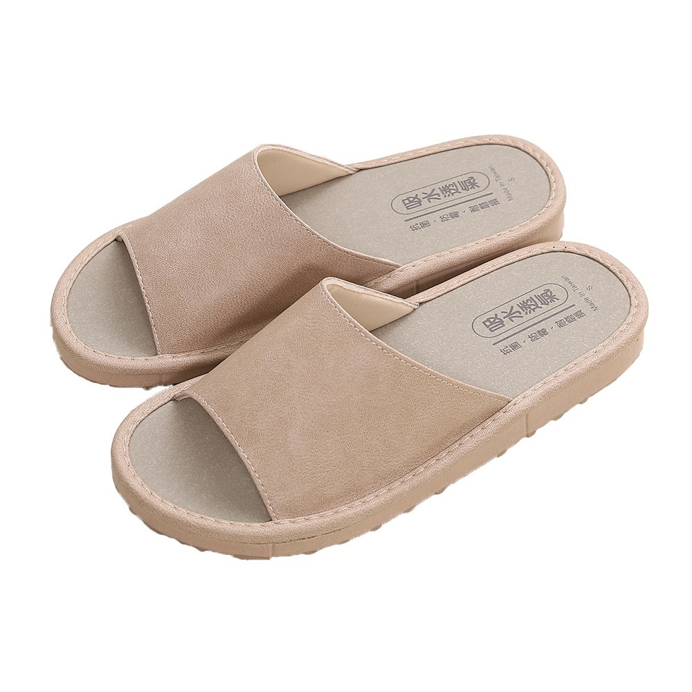 【維諾妮卡】瞬吸透氣★文青風格吸水皮料室內拖鞋(3色) 台灣製 抗菌防霉 快乾舒適 親膚皮料-規格圖10