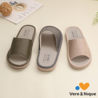 【維諾妮卡】瞬吸透氣★文青風格吸水皮料室內拖鞋(3色) 台灣製 抗菌防霉 快乾舒適 親膚皮料