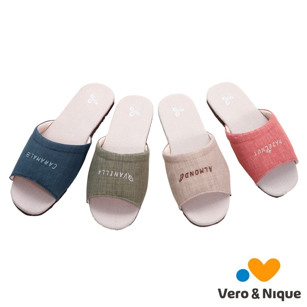【維諾妮卡】涼爽除臭★和風素色咖啡紗室內拖鞋(4色) 咖啡紗 台灣製 消臭快乾 清爽舒適 橡膠鞋底 防滑安心 居家拖鞋-細節圖2