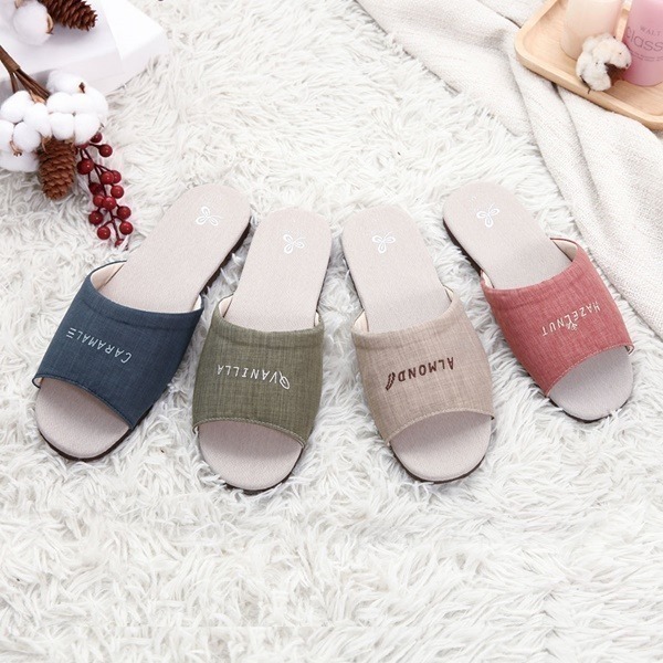 【維諾妮卡】涼爽除臭★和風素色咖啡紗室內拖鞋(4色) 咖啡紗 台灣製 消臭快乾 清爽舒適 橡膠鞋底 防滑安心 居家拖鞋-細節圖3
