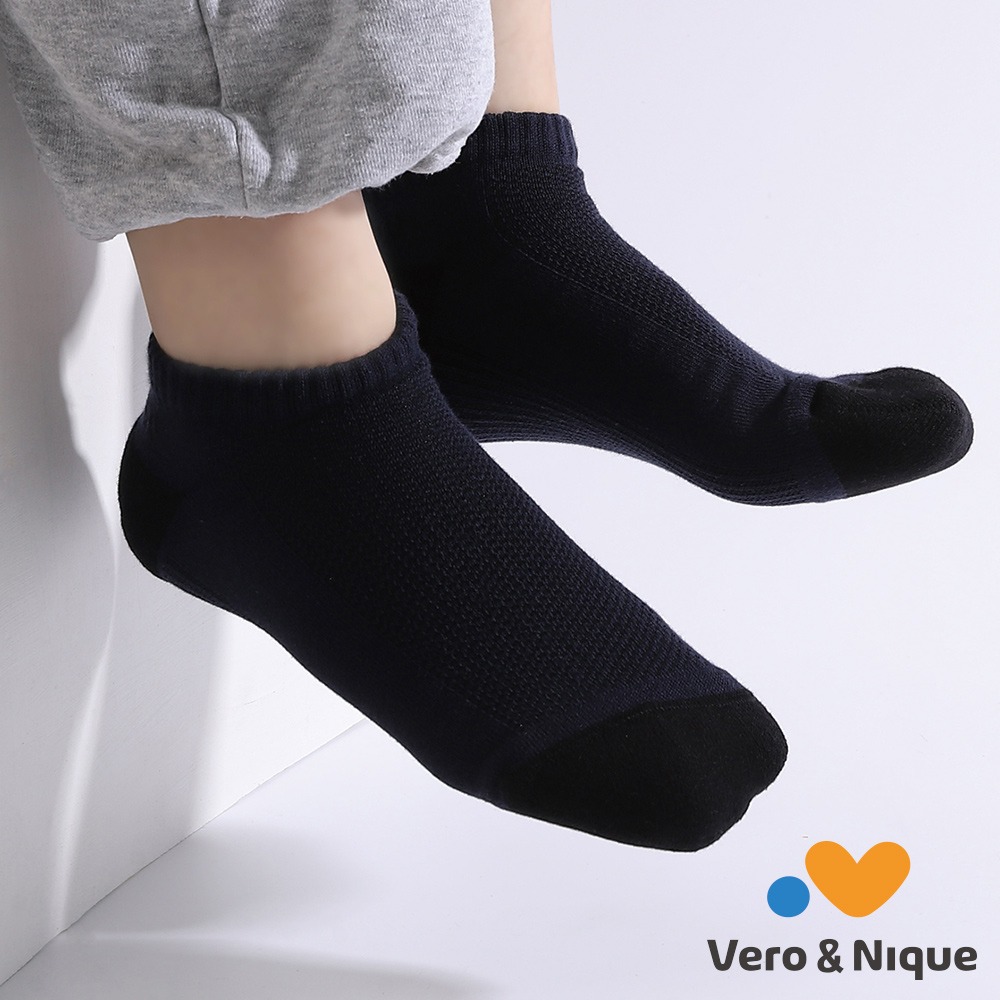 【維諾妮卡】緩衝支撐★抗臭呼吸襪-水藍/藏青/白/黃-細節圖4