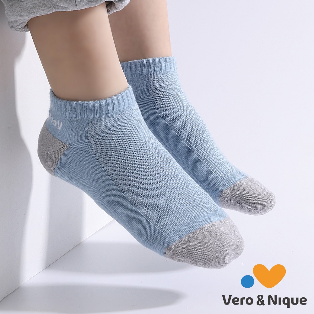 【維諾妮卡】緩衝支撐★抗臭呼吸襪-水藍/藏青/白/黃-細節圖5