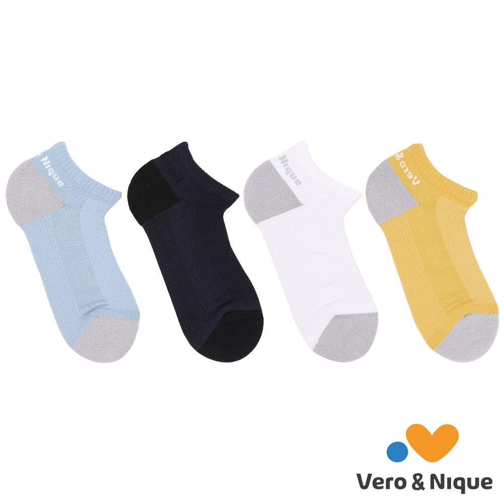 【維諾妮卡】緩衝支撐★抗臭呼吸襪-水藍/藏青/白/黃-細節圖7