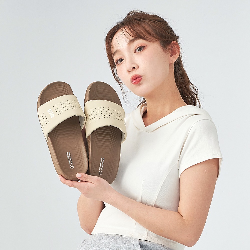 【ATTA】厚底足弓★簡約透氣足弓支撐拖鞋(兩色)-細節圖3