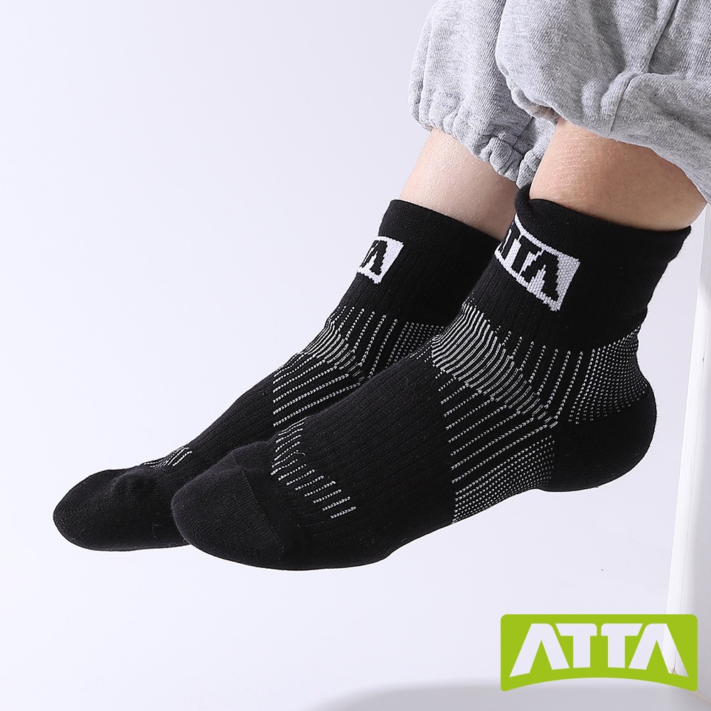 【ATTA】彈性包覆★透氣舒展足弓襪-藍/淺灰綠/淺灰/淺灰紫-細節圖6