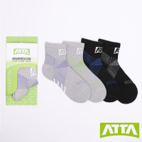 【ATTA】彈性包覆★透氣舒展足弓襪-藍/淺灰綠/淺灰/淺灰紫