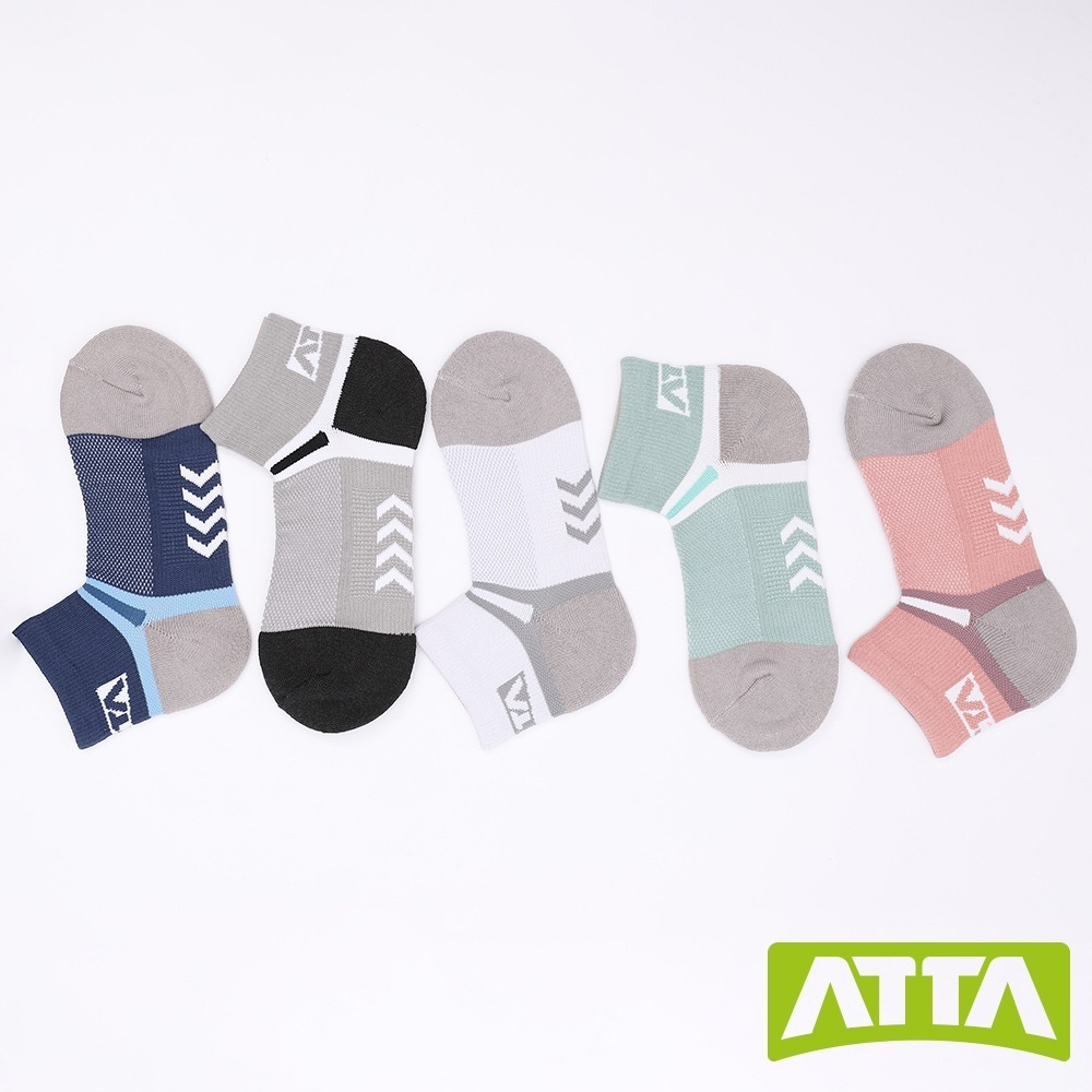 【ATTA】抗菌舒適★釋壓舒緩足弓襪-粉/藍/綠/灰/白-細節圖2