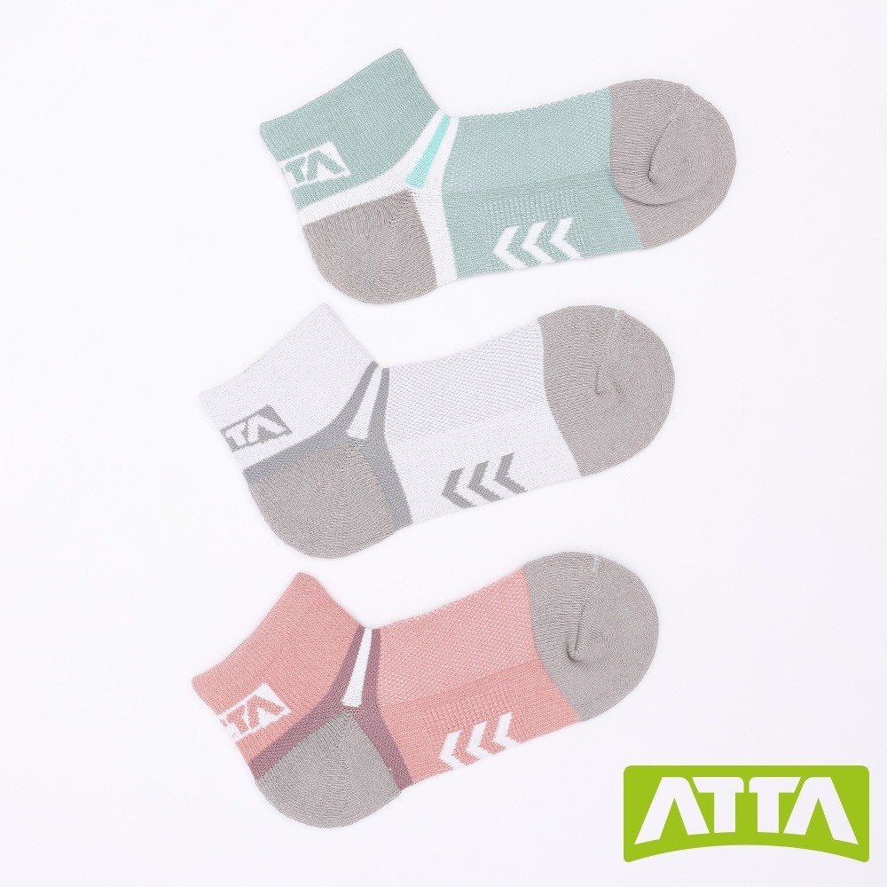 【ATTA】抗菌舒適★釋壓舒緩足弓襪-粉/藍/綠/灰/白-細節圖7