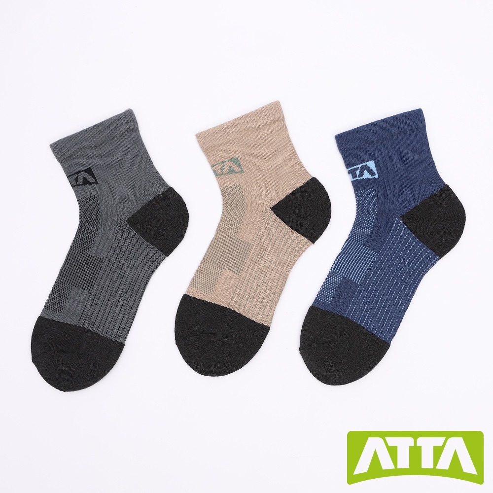 【ATTA】緩衝支撐★足弓支撐良伴襪-粉/藍/綠/灰/白/卡其-細節圖9