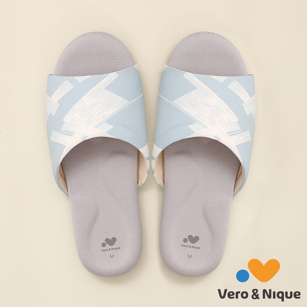 【維諾妮卡】文青幾何涼感乳膠室內拖鞋-細節圖10