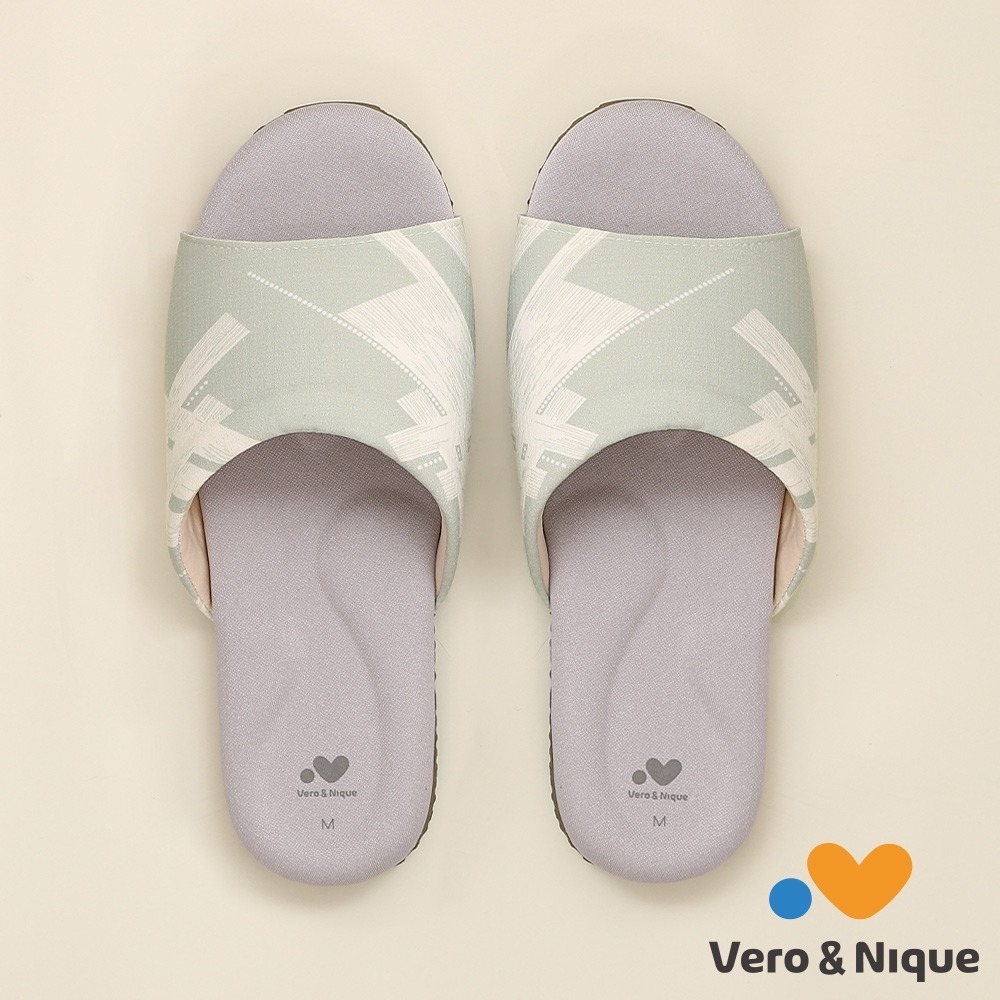 【維諾妮卡】文青幾何涼感乳膠室內拖鞋-細節圖11