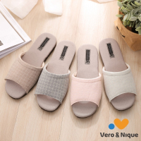 【維諾妮卡】除臭調溫★復古健康環保竹炭拖鞋