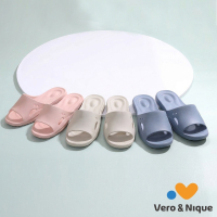 【維諾妮卡】懶人氣墊紓壓拖鞋 (3色) 台灣製/SGS檢驗合格/無毒認證/輕量舒適/三點支撐/一體成型/防滑耐走