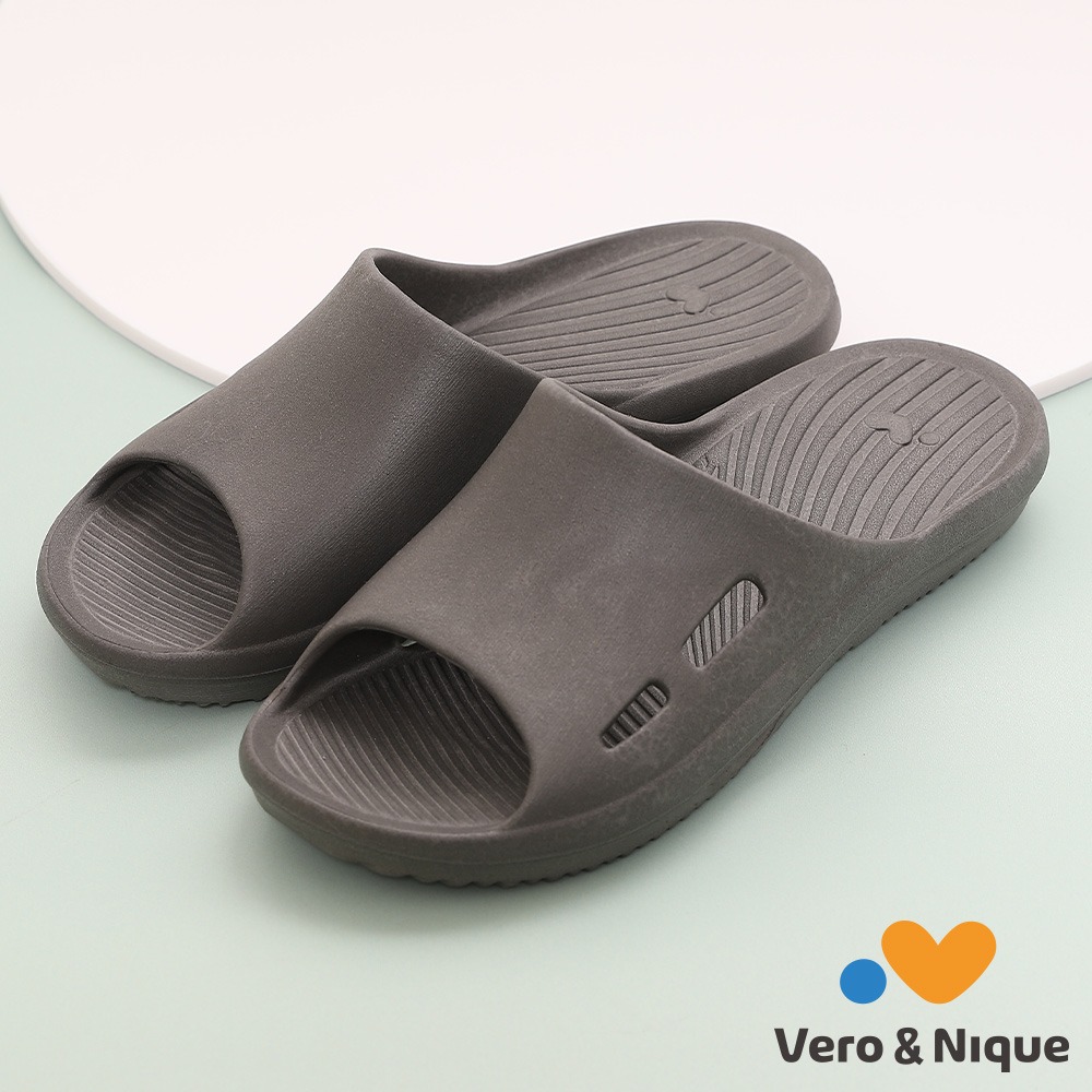【維諾妮卡】止之稻環保拖鞋-炭色/米色-規格圖9