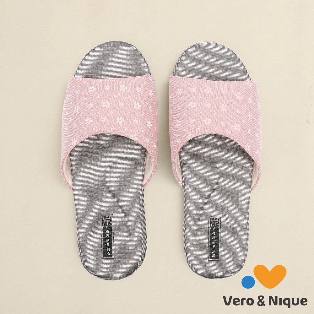 【維諾妮卡】透氣舒適★典雅竹炭機能乳膠室內拖鞋-細節圖7