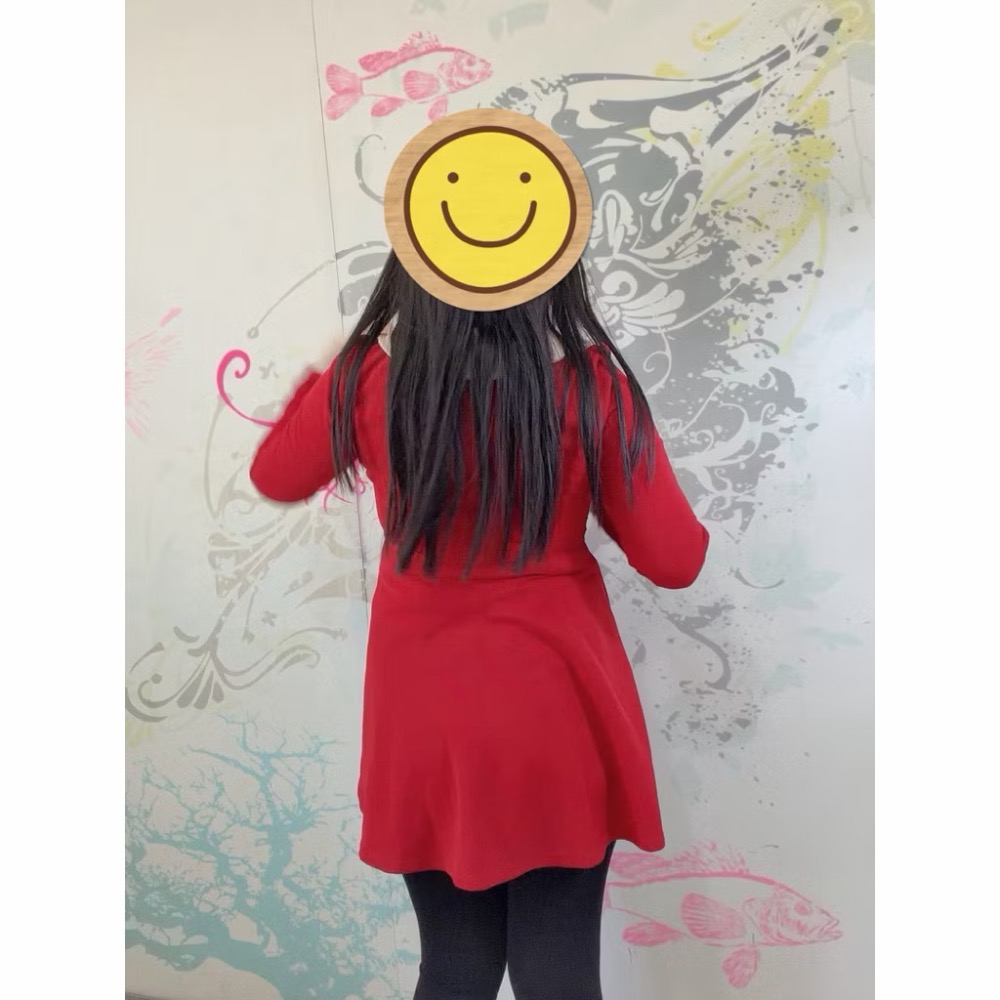 二手衣物出清 優惠二手衣物 大特賣 ❤️紅色翻領長袖洋裝👗二手品-細節圖6