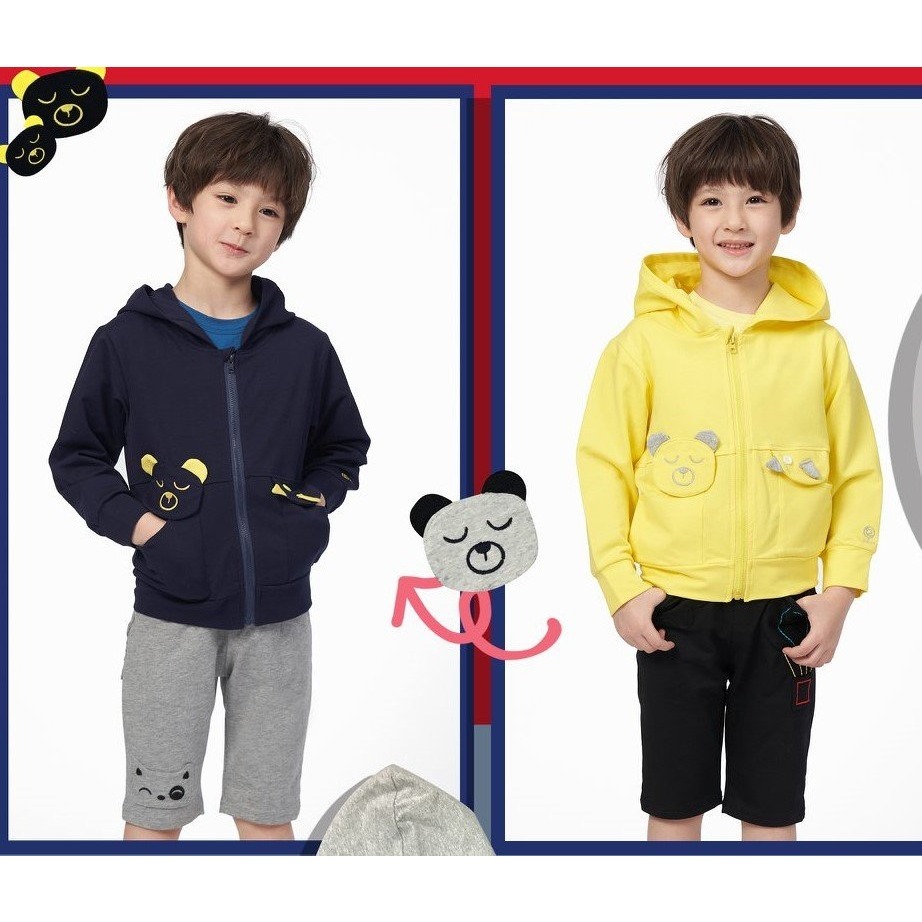 ○。° 彩色泡泡 °。○ 童裝【貨號K5240】夏。衣圈圈立體小鳥熊熊連帽外套~3色-細節圖3