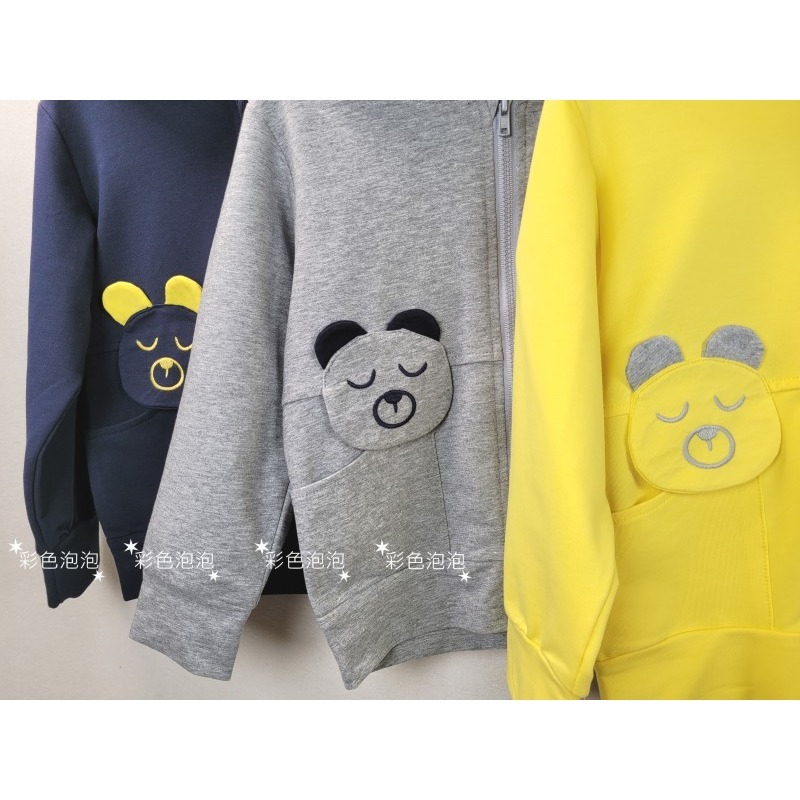 ○。° 彩色泡泡 °。○ 童裝【貨號K5240】夏。衣圈圈立體小鳥熊熊連帽外套~3色-細節圖6