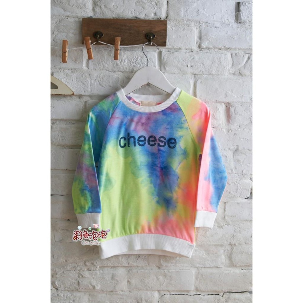 ○。° 彩色泡泡 °。○ 童裝【貨號F31185】秋冬。炫彩CHEESE棉T-細節圖2