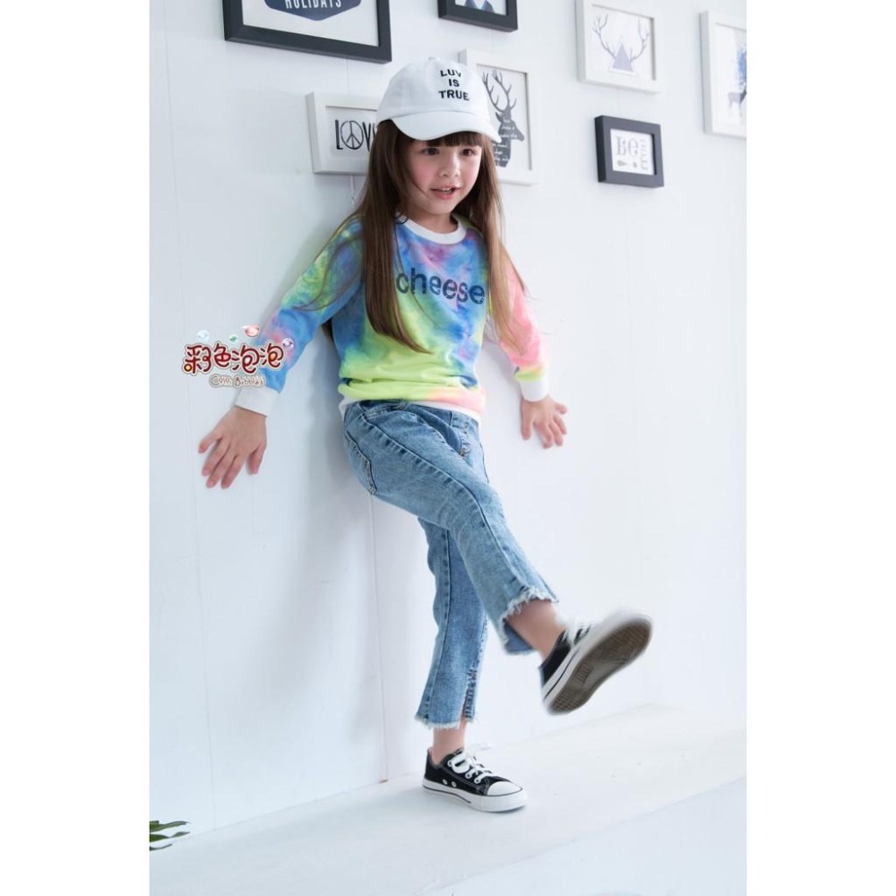 ○。° 彩色泡泡 °。○ 童裝【貨號F31185】秋冬。炫彩CHEESE棉T-細節圖4