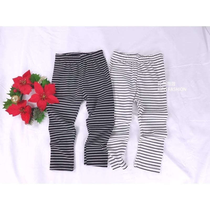 ○。° 彩色泡泡 °。○ 童裝【貨號H20584】冬。後口袋小熊小兔條紋貼腿棉褲~2色-細節圖2