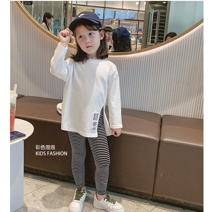 ○。° 彩色泡泡 °。○ 童裝【貨號H20584】冬。後口袋小熊小兔條紋貼腿棉褲~2色-細節圖6