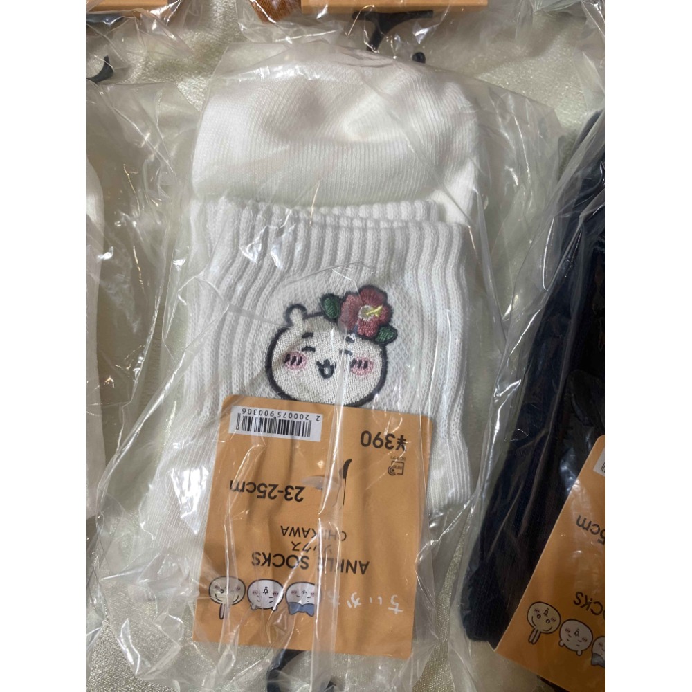 日日兔🐰 GU 吉伊卡哇 刺繡襪 橘色獅薩 黑色小八 黃色兔兔 白色吉伊 黑色栗子 日本代購-規格圖1