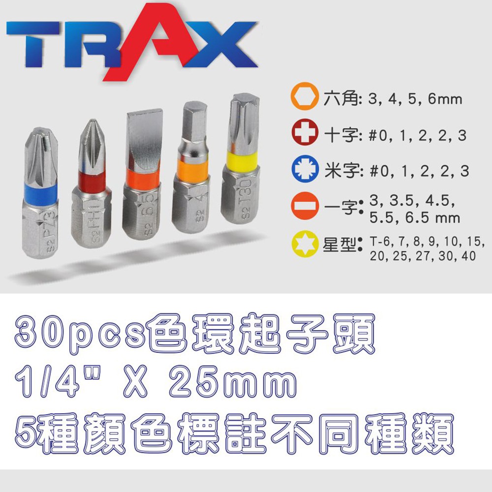TRAX ARX-91434 鏡面鉻釩鋼44件式1/4”(2分)快脫棘輪扳手12角短套筒及螺絲起子頭狹小空間專用組合-細節圖3
