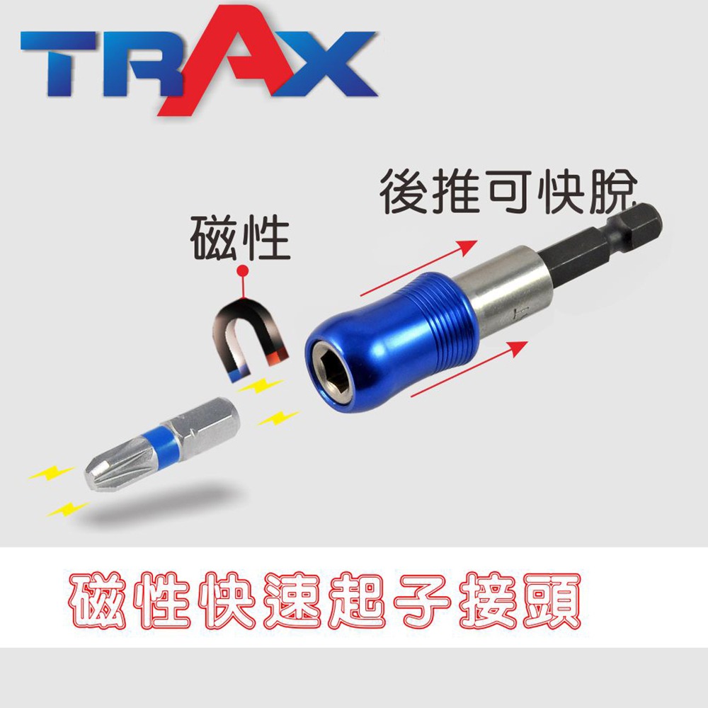 TRAX ARX-91434 鏡面鉻釩鋼44件式1/4”(2分)快脫棘輪扳手12角短套筒及螺絲起子頭狹小空間專用組合-細節圖4